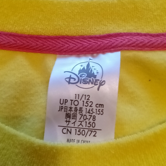 Disney - Minnie Mouse Girls Size 11/12 Yellow Swim Coverup - Picture 3 of 5
